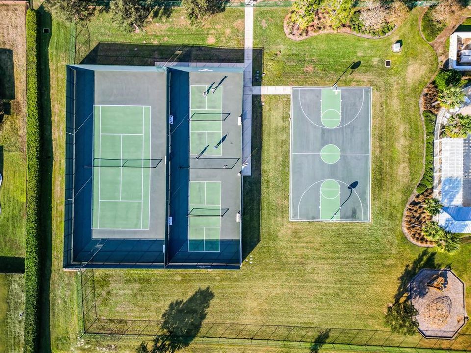 Tennis, Pickleball, & Basketball Courts