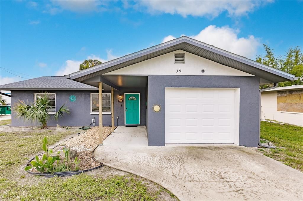 Front View House with Driveway