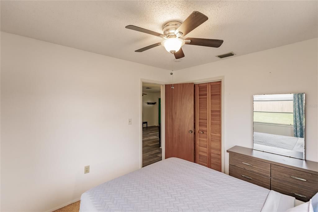 Bedroom Two with Dresser and Closet