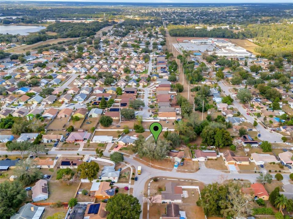 Aerial View of Neighborhood