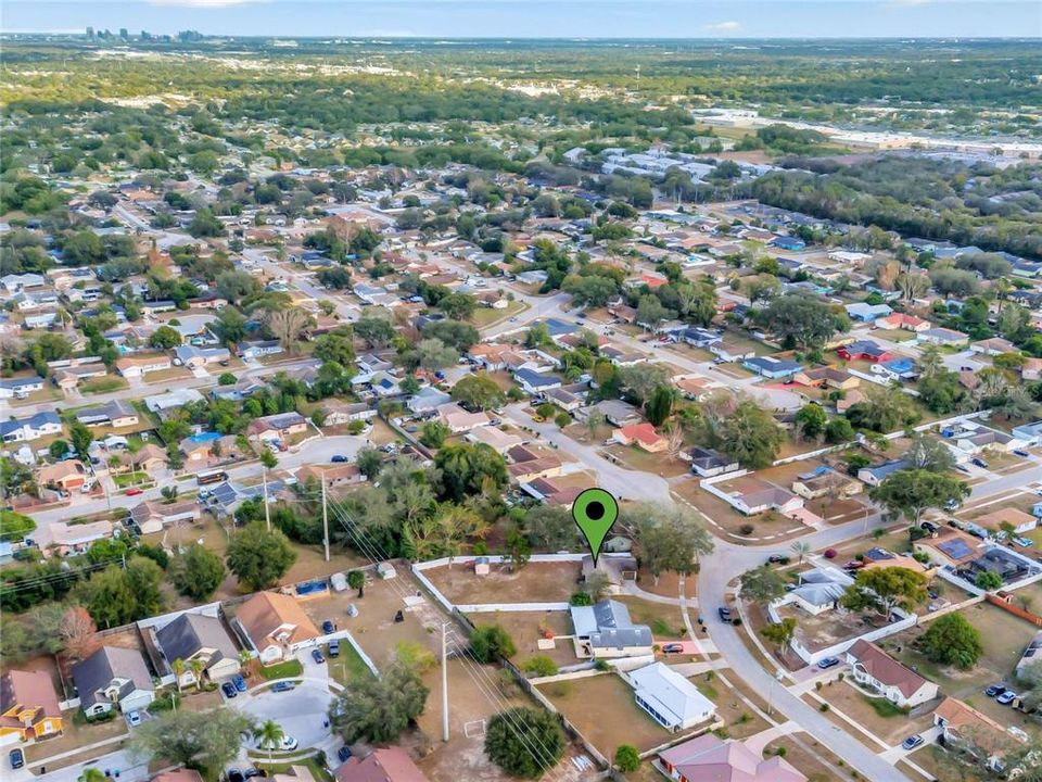 Aerial View w/ Downtown Orlando in Background