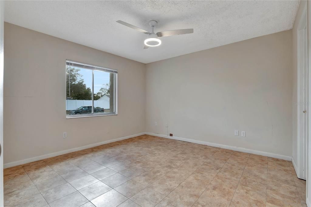 Primary Bedroom w/ View of Front Yard