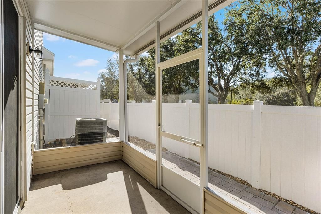 Rear Screened-in Porch