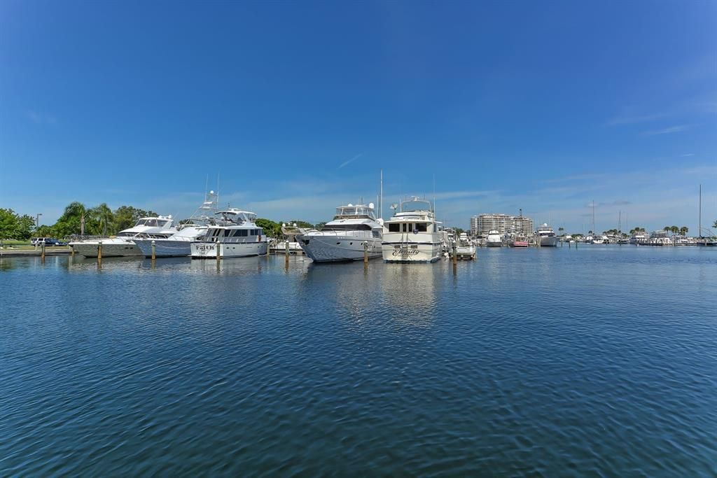 Walk or ride your bike to the Longboat Key Club and marina.