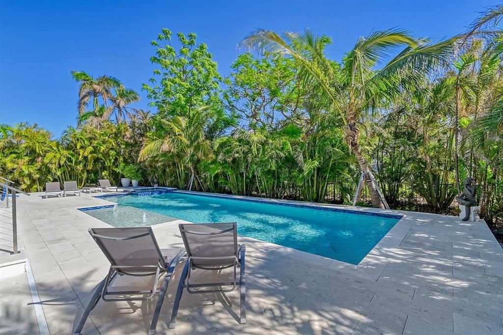 This backyard sanctuary is a true testament to quality craftmanship. Every detail from the pool, spa, and patio to the lush landscaping have been carefully considered to maximize this spectacular space.