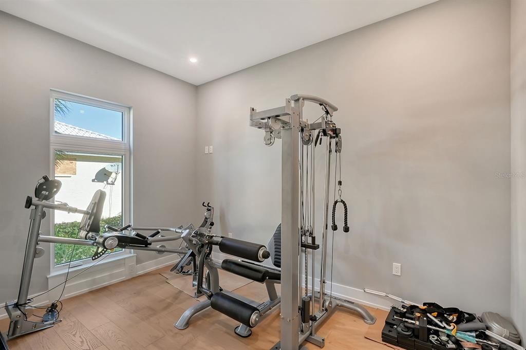 Yoga/exercise room.