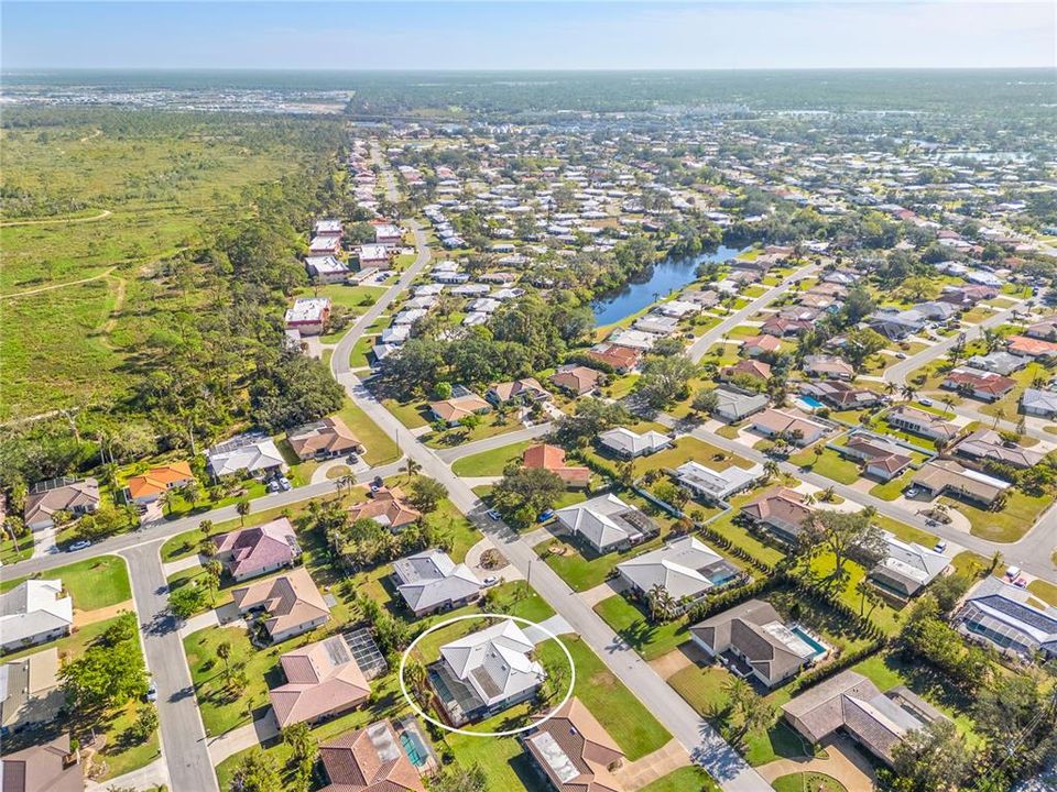 Oscar Scherer Park to the north and east of property.