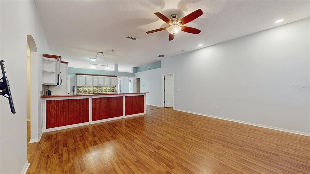 FAMILY ROOM TO KITCHEN VIEW