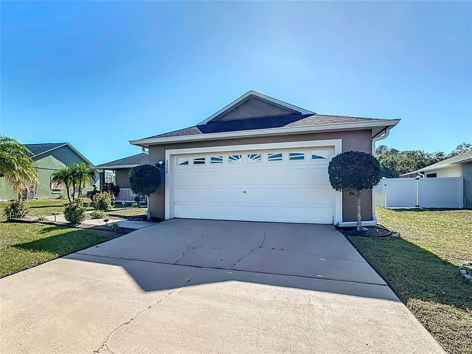 The home has a 2-car garage.