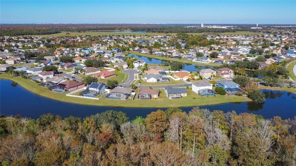 The community has sidewalks and ponds located throughout.