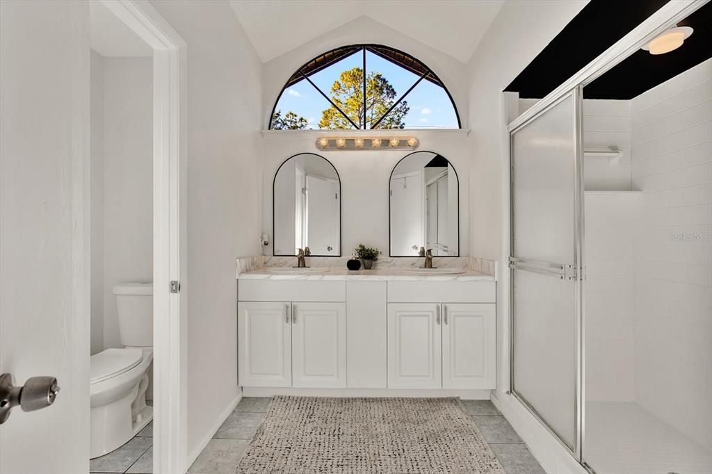 Master Bathroom with double vanity