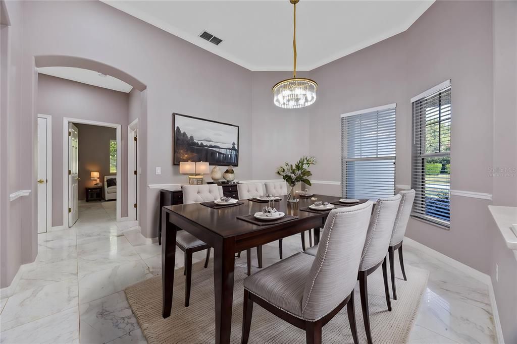 Virtually Staged Formal Dining Room