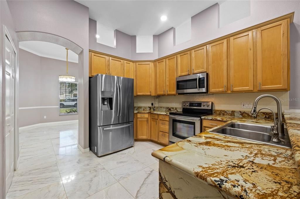 Kitchen into Dining Room