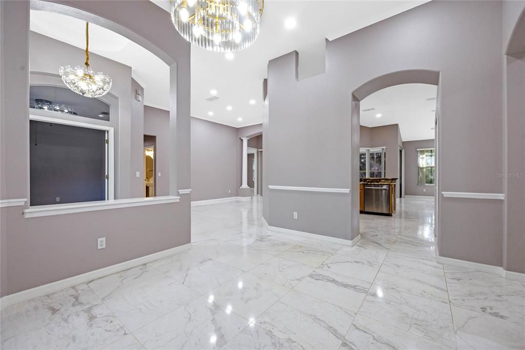 Dining Room into Foyer & Formal Living Room