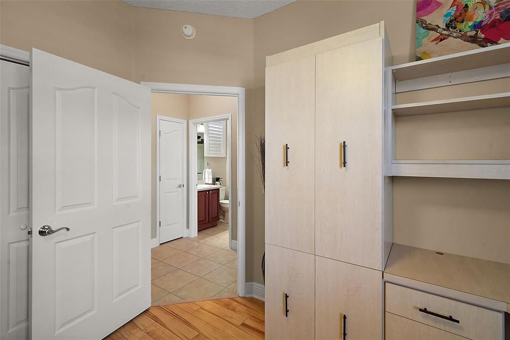 3rd Bedroom with Built-In Desk and Murphy Bed