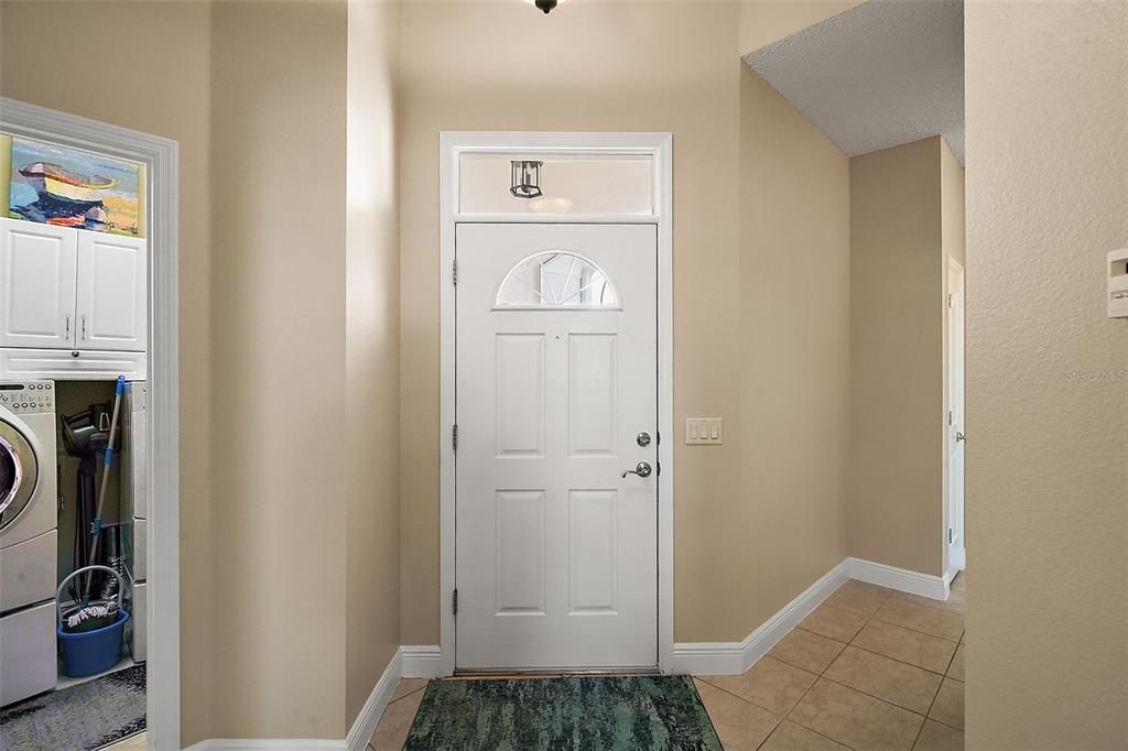 Front Entry with view of the laundry room