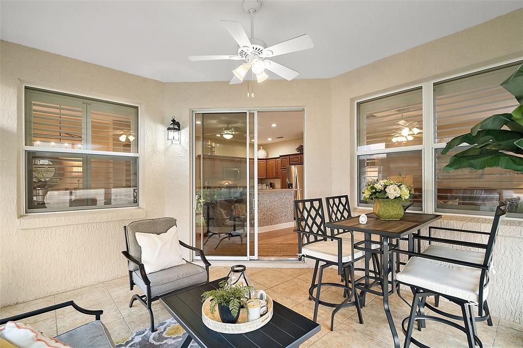 Enclosed Lanai with Sliding Glass Doors