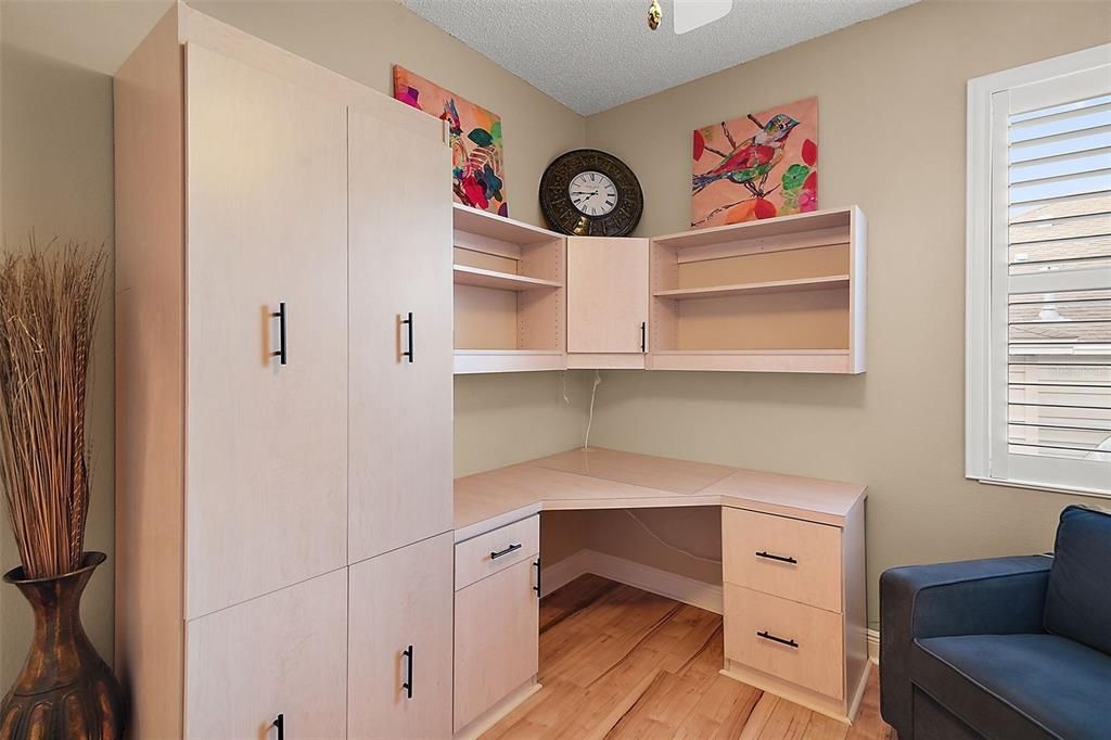 3rd Bedroom with Built-In Desk and Murphy Bed