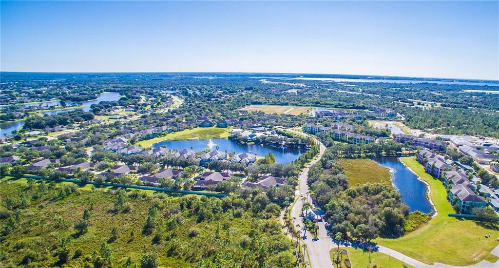 Aerial view of Heritage Lake Park