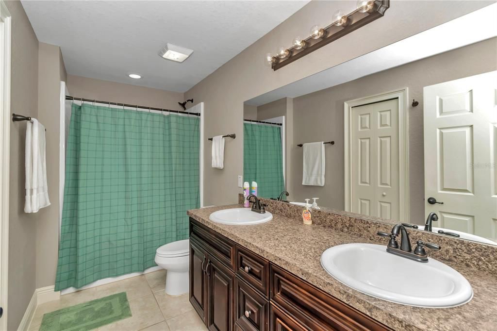 Guest Bathroom with linen closet