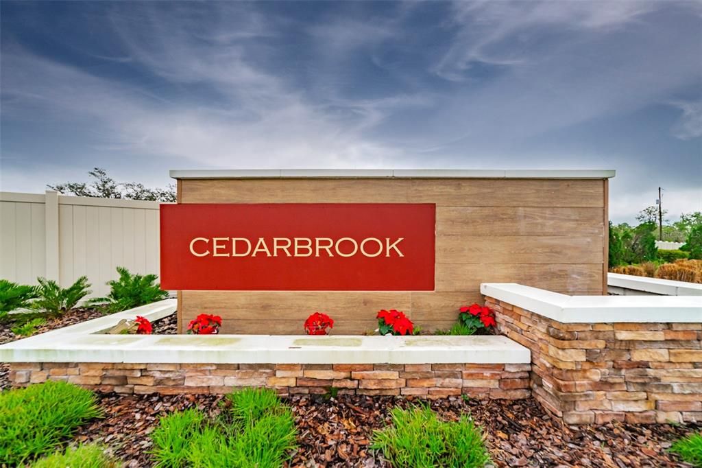 Cedarbrook Entrance