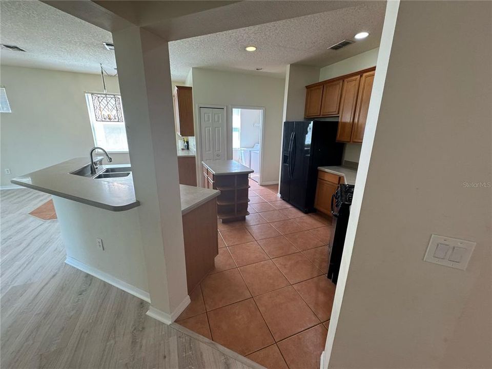 Family Room and Kitchen