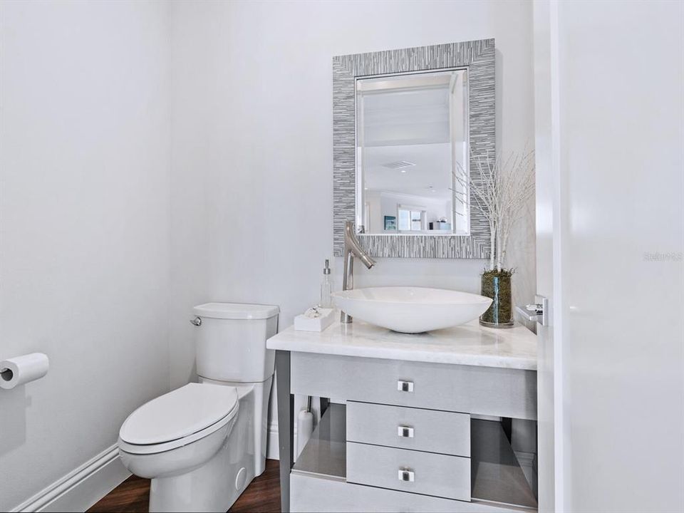 Main floor powder room.