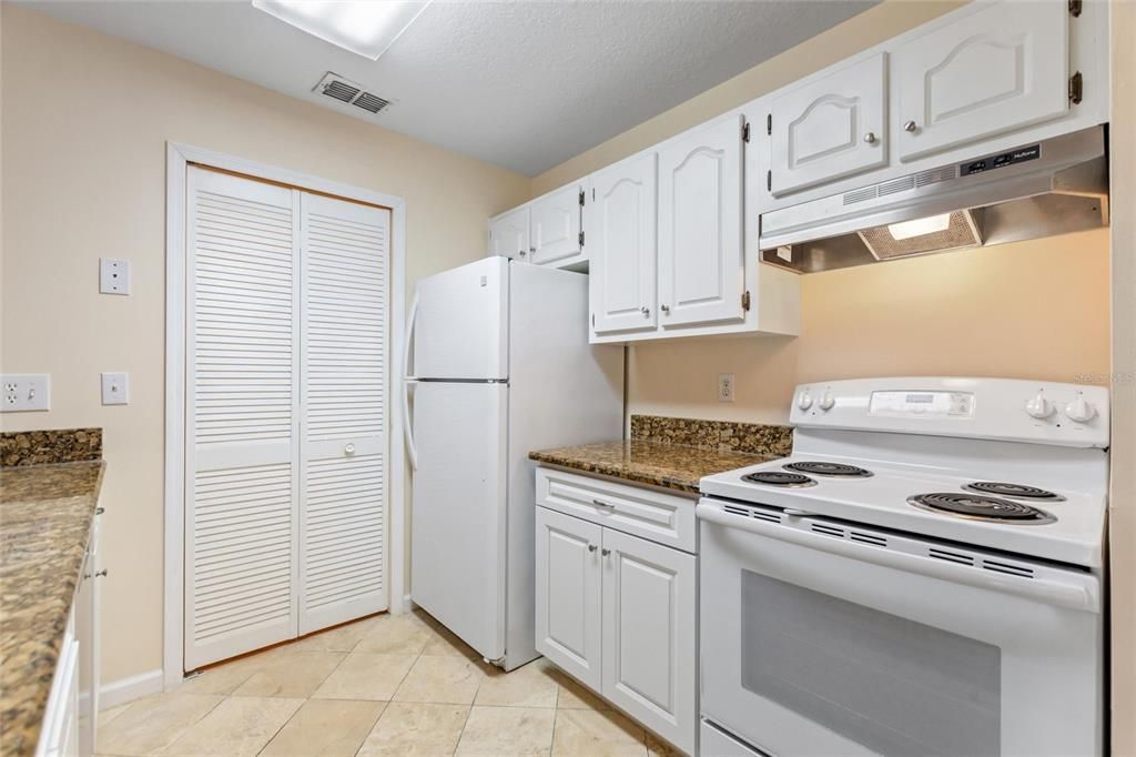 Kitchen with granite counter tops