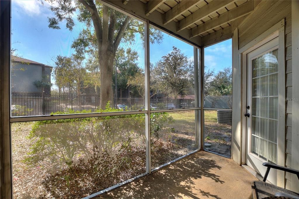 Screened patio