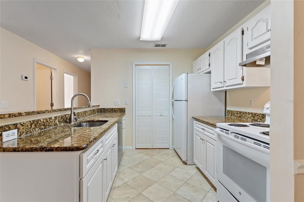 Kitchen with granite counter tops