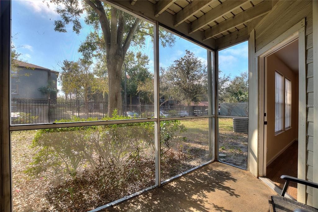 Screened patio