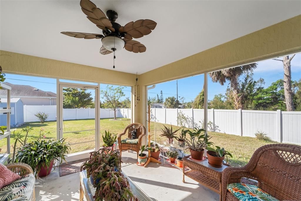 Screened patio