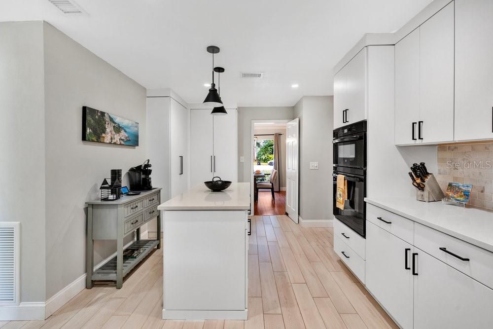 Beautifully updated kitchen with view to Dining Room