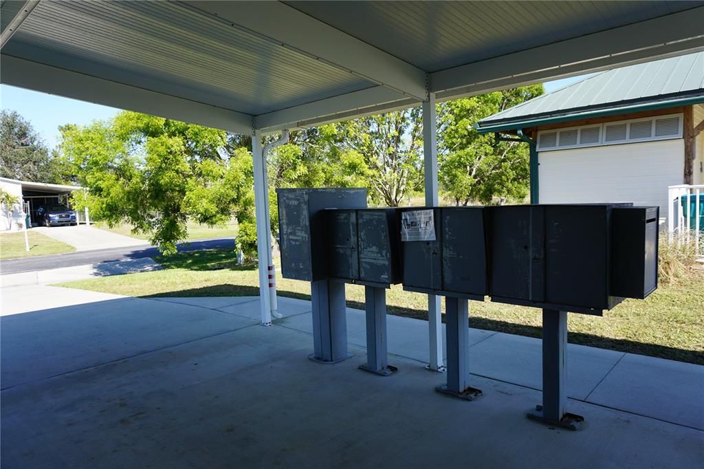 Central mailbox at clubhouse