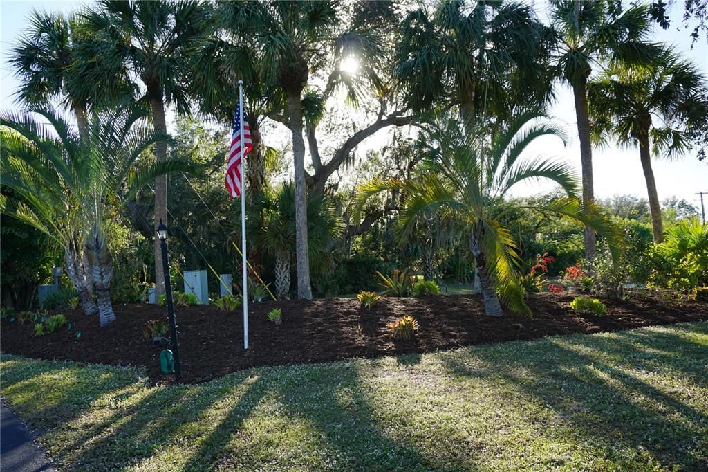 Community entrance park area