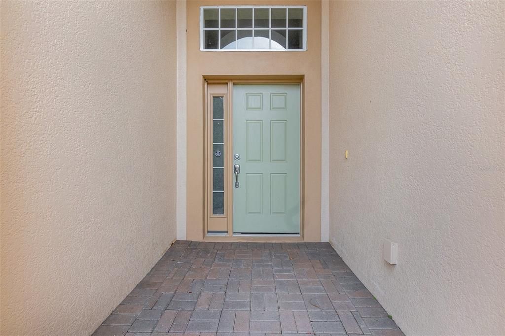 Grand covered foyer entrance