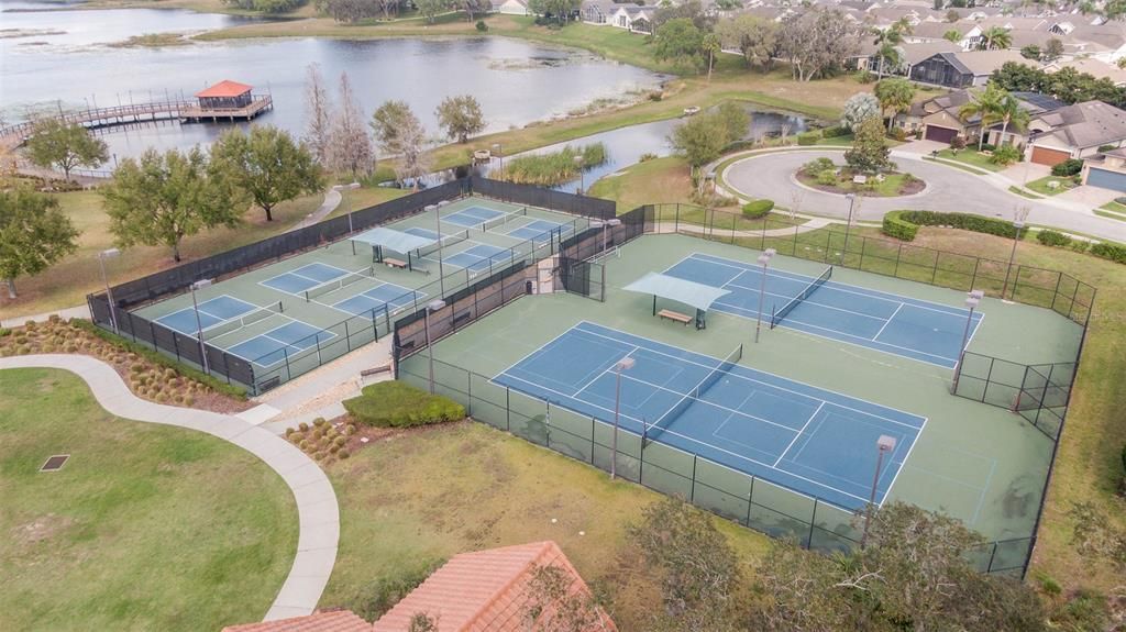 Pickleball and tennis available