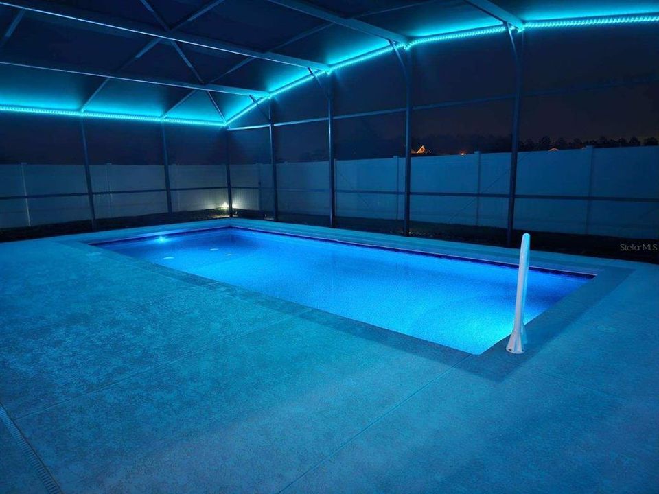 Pool View with lights