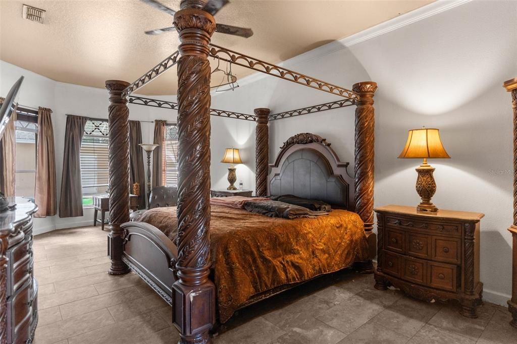 Large master suite!