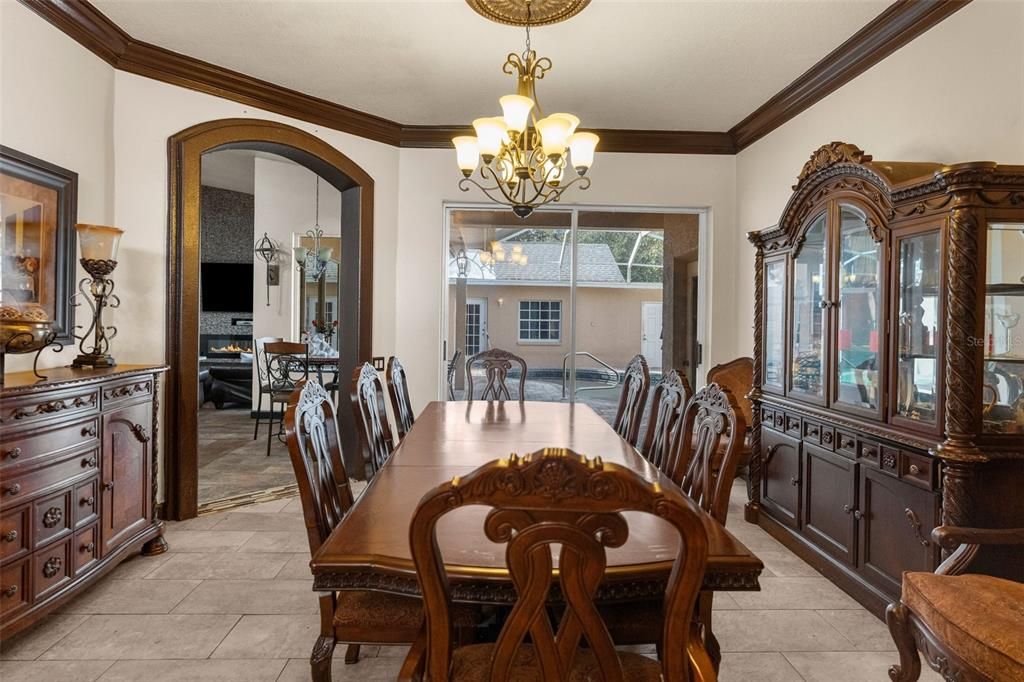 Formal living room is being used as the dining room currently and dining room as the formal living room.