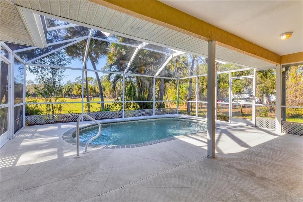 Pool with Pasture View