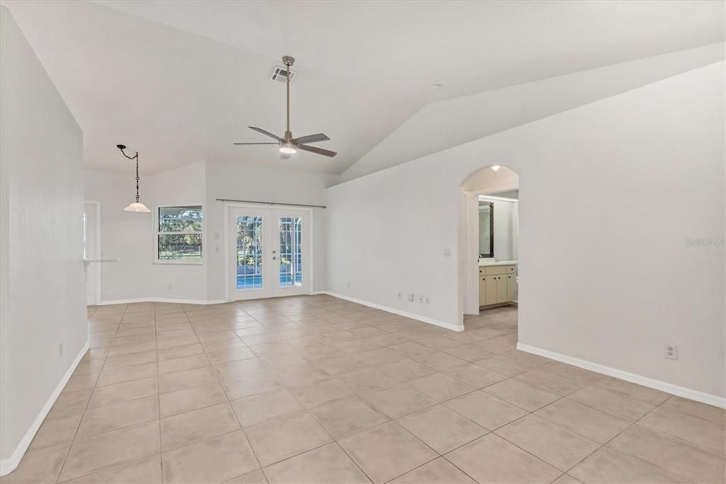 Living Area with Entry to Guest Bedrooms and Bathroom 2