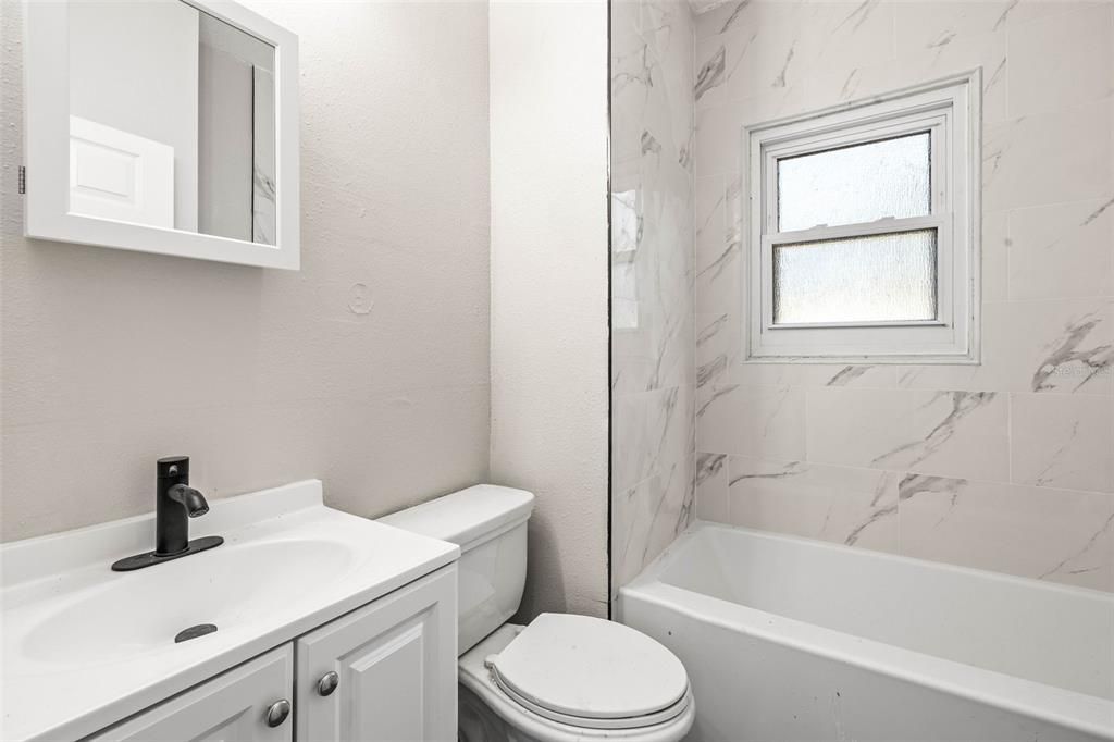 Guest Bathroom in Hallway