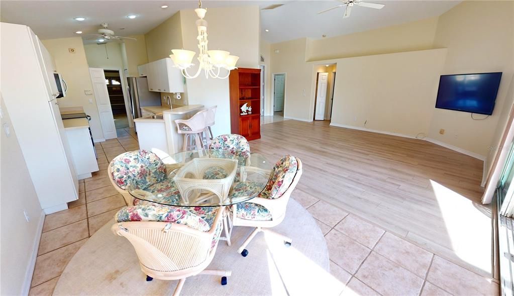 Dining area and great room