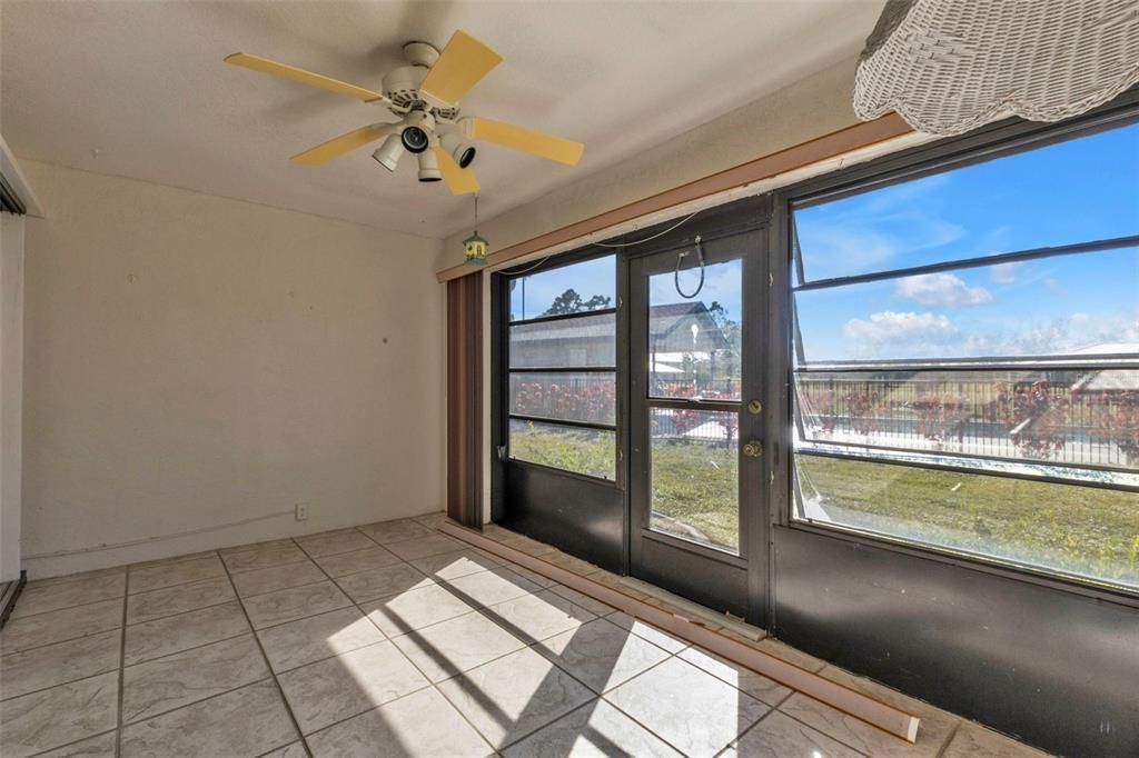 Florida Room - view of pool