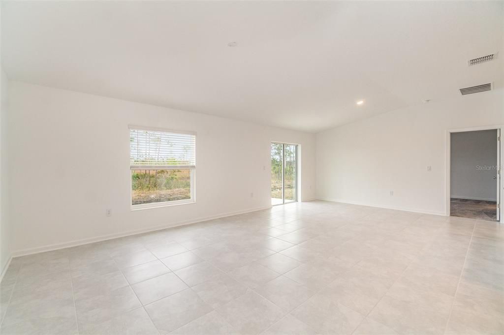 Large open living area.