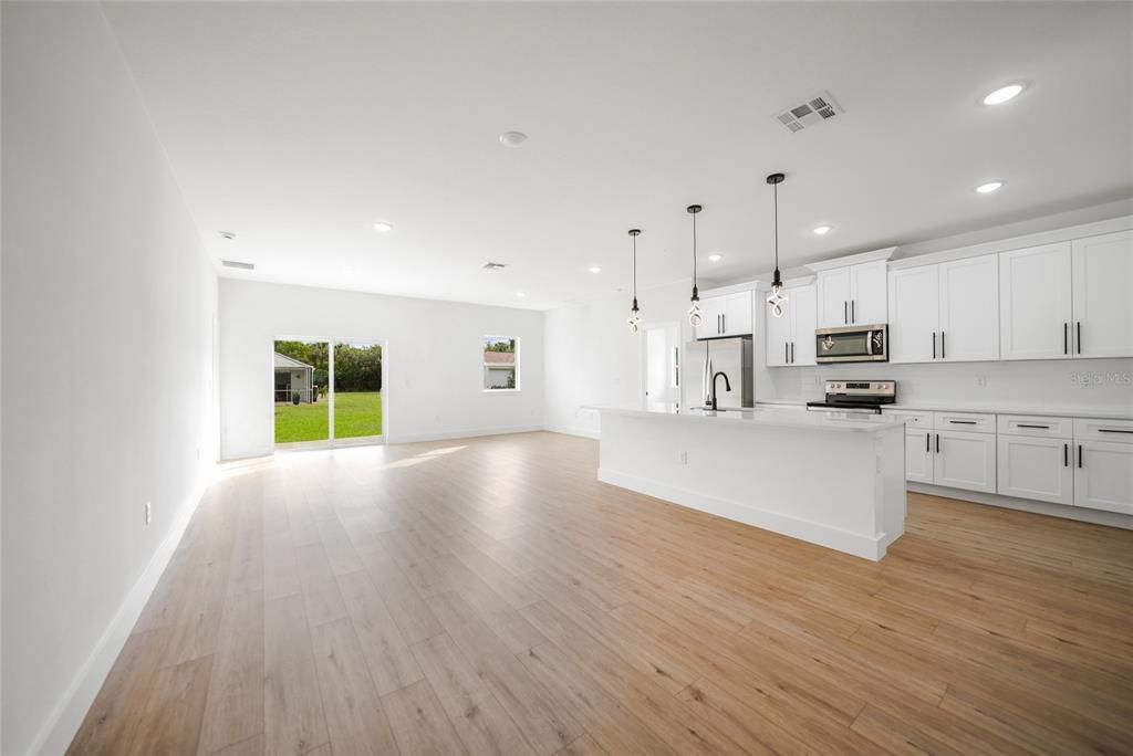 Living/Dining Room and Kitchen