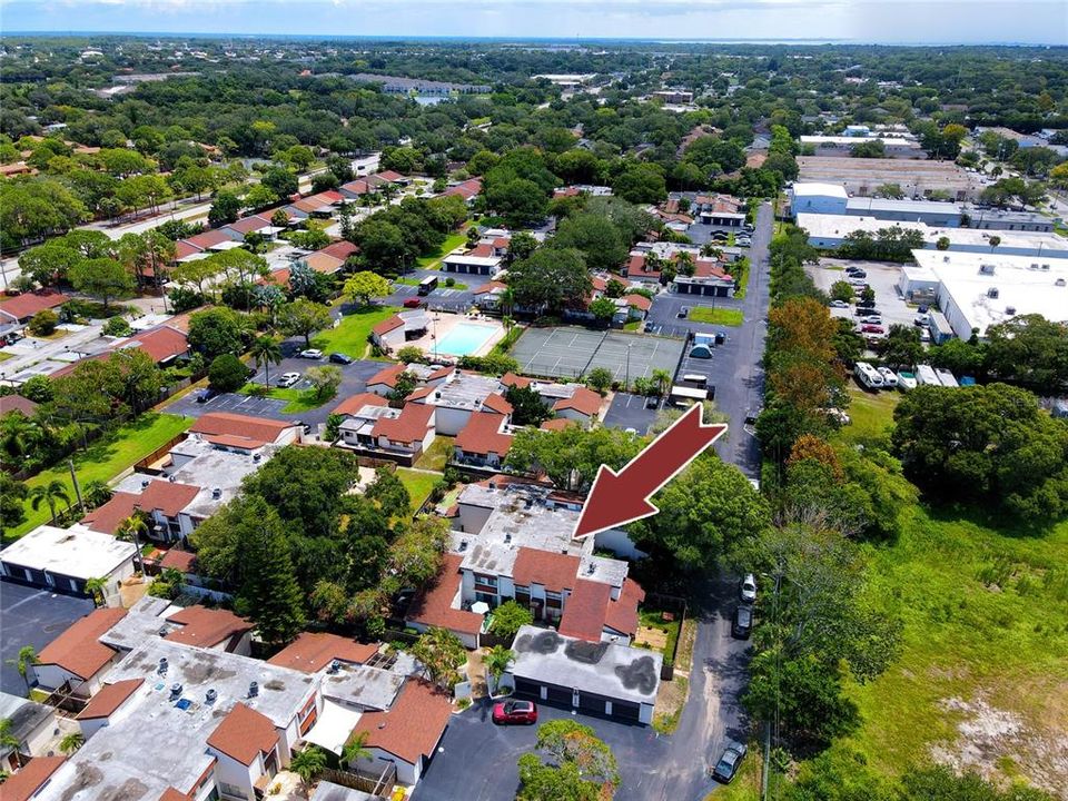 Aerial Sunset Groves 1881 N Hercules Ave, Clearwater, FL