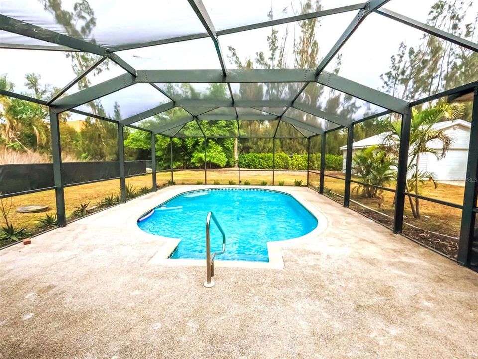 Heated pool that is professionally maintained