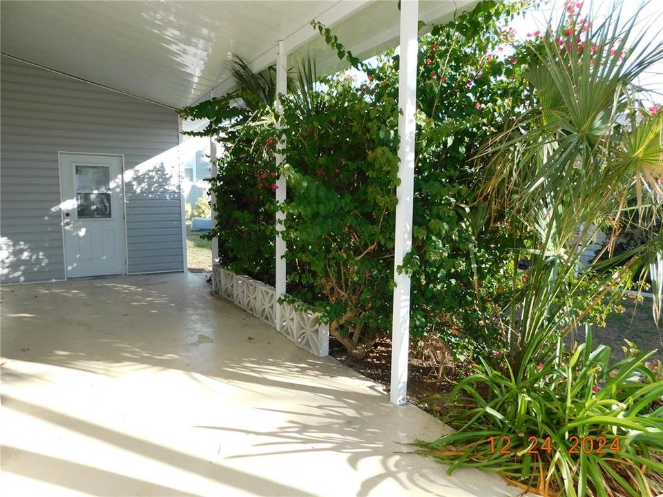 your own tropical paradise covered carport and functional storage shed